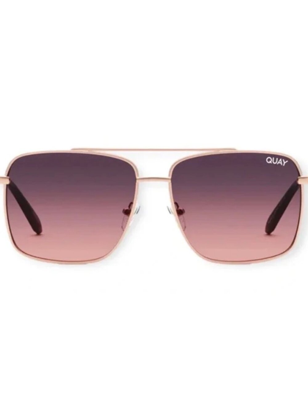 QUAY Hot Take Sunglasses – Rose Gold Frames – Pink to Smoke Lenses - NWT - Picture 3 of 4